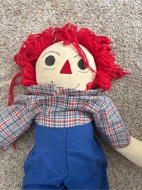 Vintage handmade Raggedy Ann/Andy style doll (large)
